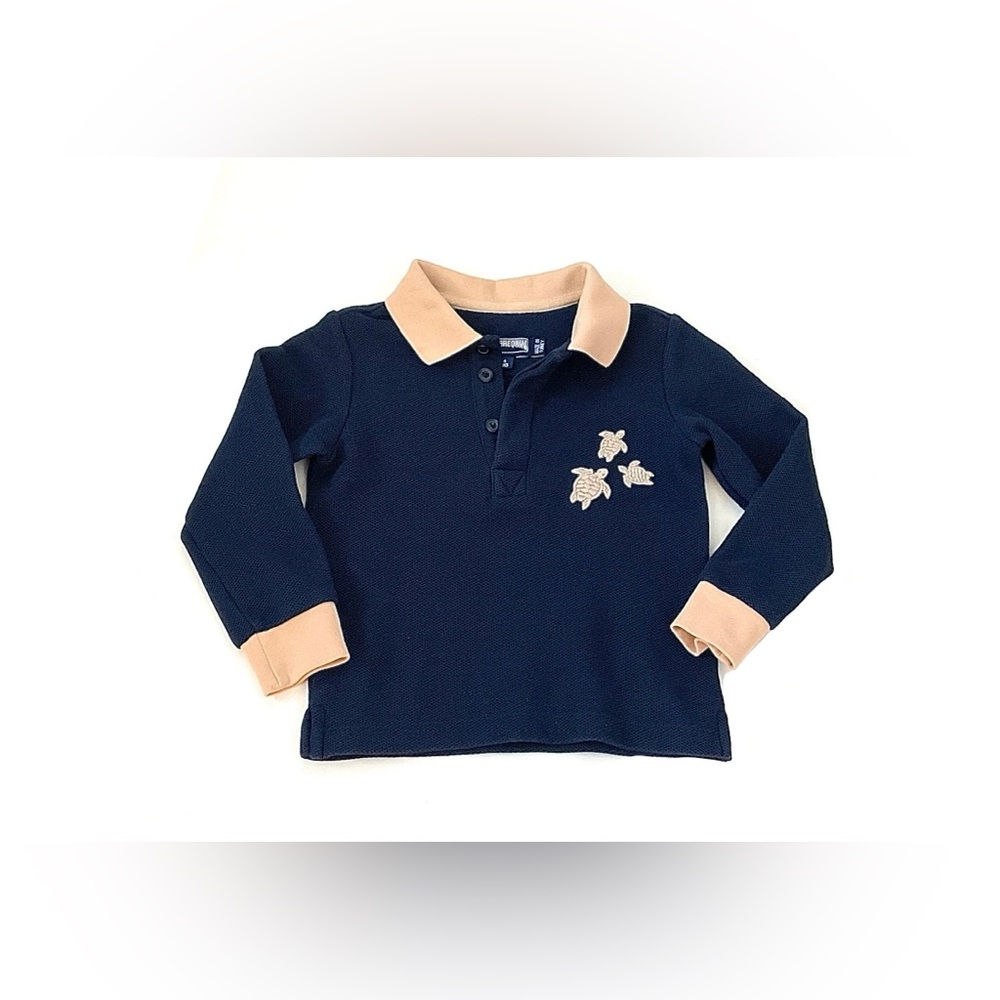 Boys Vilebrequin Long Sleeve Polo Shirt